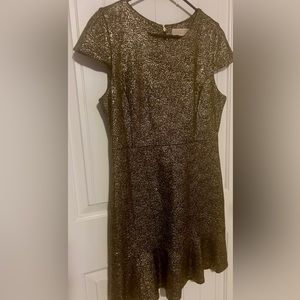 Gold Michael Kors cocktail dress. Excellent condition.